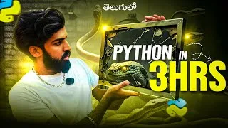 Thumbnail: 2025 Python Full Course in Telugu | Free Notes, Practice Questions & Interview Questions
