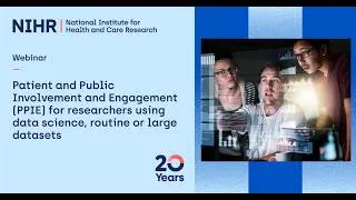 Thumbnail: Public involvement and engagement for researchers using data science, routine or large datasets