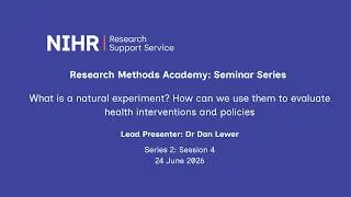 Thumbnail: What is a natural experiment? How can we use them to evaluate health interventions and policies?