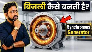 Thumbnail: Power Plant Mein Electricity Kaise Generate Hoti Hai? | Synchronous Generator Working in Hindi