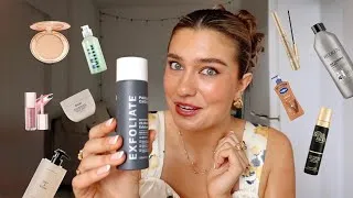 Thumbnail: my fav products I can't live without — skincare, makeup, hair, body✨