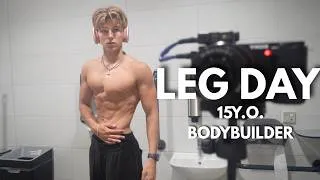 Thumbnail: Heavy Leg Day at 15 | Road to Becoming the Biggest Teen Bodybuilder Part 3