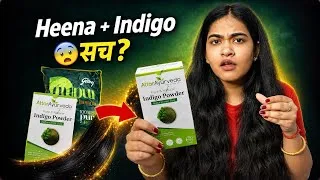 Thumbnail: "Heena + Indigo Se Baal Sach Me Kaale Hote Hain? 😳| Truth Exposed | Honest Review”