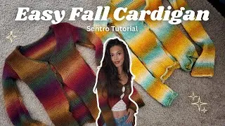 Thumbnail: Sentro Knitting Machine Fall Cardigan Tutorial | Easy Beginner-Friendly Sweater Pattern