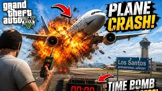 Thumbnail: I Put a TIME BOMB on a Plane in GTA 5… 💣✈️