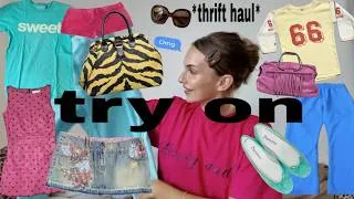 Thumbnail: *TRY ON* THRIFT HAUL 🧸ྀི (pinterest inspired, 2000s, activewear, vintage, + more)