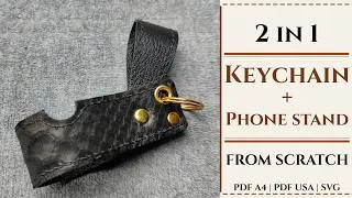 Thumbnail: This Tiny Leather Keychain Turns Into a Phone Stand"