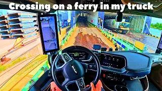 Thumbnail: Boarding a Ferry! 🚢 Real Truck POV Germany to Finland DAF XG 4K 60 fps No music no Talking Part-02