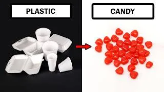 Thumbnail: Turning styrofoam into cinnamon candy