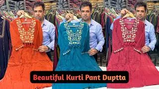 Thumbnail: BEAUTIFUL PURE COTTON KURTI PANT SET SUPPER TRUSTED FROM ARAV CREATION JAIPUR