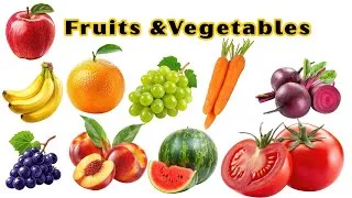 Thumbnail: 50 Fruits and Vegetables Names in English #fruitsandveggies @Nimalanstartv21 
