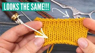 Thumbnail: How to knit the longtail bind-off [aka half-hitch bind-off