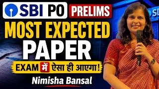 Thumbnail: SBI PO Prelims 2026 Most Expected Paper | Exam Mein Aisa Hi Aayega | Nimisha Bansal