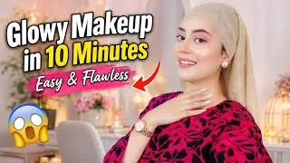 Thumbnail: 10 Minute Glowy Makeup Tutorial ✨😍||glam makeup 2026 🌷🥰||easy makeup tutorial 2026🦋⭐||Nimrah Haider 