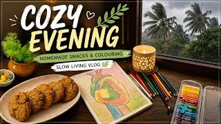 Thumbnail: Slow Living in India 🌿 | Homemade Cutlet 🔥 Drawing Coloring 🎨| Silent ASMR Aesthetic Vlog