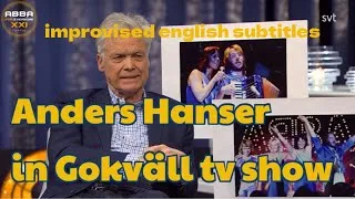Thumbnail: Anders Hanser in Go´kväll tv show IMPROVISED ENGLISH SUBTITLES