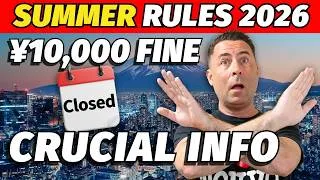 Thumbnail: NEW Japan SUMMER Rules 2026 (Don't Get Fined)