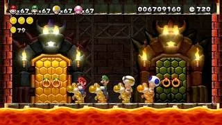 Thumbnail: Mega Lava! New Super Mario Bros. U — 4 Players: All Castles & Towers!