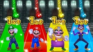 Thumbnail: Mario Party 9 MiniGames - Mario vs Luigi vs Wario vs Waluigi (Master Cpu)