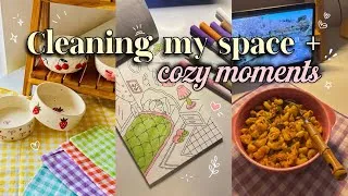 Thumbnail: Productive cleaning VLOG🌿 | cozy days at home, organizing & relaxing | ninu shaaji