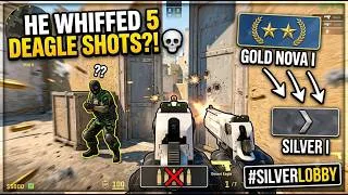 Thumbnail: CS2 Core 😂 Every Missed Deagle Shot = Rank Down! | Average Silver Lobby | Counter-Strike 2