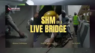 Thumbnail: Installing SHM Sensors on a Live Bridge | SHM Deployment at Waghbil Bridge