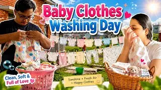 Thumbnail: Newborn Clothes Washing Day before delivery 👶🏻| Pregnancy Journey | Nirjana Parajuli 