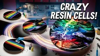 Thumbnail: Crazy cells and lacing in epoxy resin art with the swipe technique!  #resinart #epoxyresin