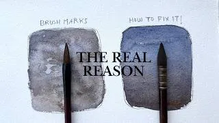 Thumbnail: The #1 Cause of Visible Watercolor Brush Marks (How to Fix It)