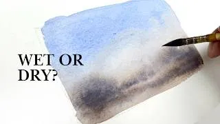 Thumbnail: WET or DRY - The #1 Watercolor Confusion Among Beginners