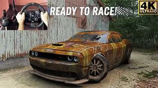 Thumbnail: RESTORED RACED VS HYPERCARS 1050HP DODGE CHALLENGER HELLCAT Forza Horizon 6 Steering Wheel Gameplay