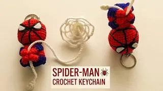 Thumbnail: 🕷️ Spider-Man Crochet Keychain Tutorial | Easy & Quick Amigurumi Keychain for Beginners