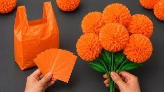 Thumbnail: 🌺 Beautiful Flowers with Plastic Bags! Transform Plastic Bags into Flower ✨ DIY Step by Step