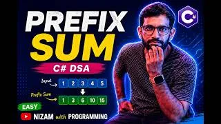 Thumbnail: Prefix Sum in C#  DSA Interview Preparation