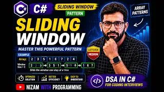Thumbnail: Sliding Window Technique  C#  DSA Interview Preparation
