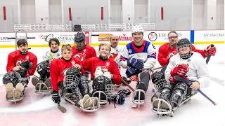 Thumbnail: Jack Wallace, Devils and Prudential donate 100 new helmets and 10 new sleds