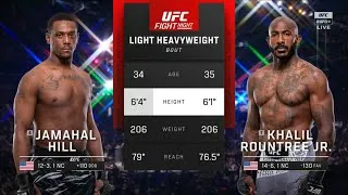Thumbnail: Jamahal Hill vs Khalil Rountree - Full Fight Highlights