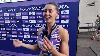 Thumbnail: Amy Hunt upbeat on getting closer to Dina Asher-Smith at Novuna British Athletics Championships 2025