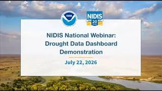 Thumbnail: The Drought Data Dashboard Virtual Demo