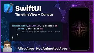 Thumbnail: SwiftUI Canvas & TimelineView — 60 FPS Animation Done Right (2026)