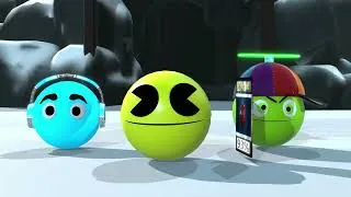 Thumbnail: PAC-MAN ..MS PACMAN VS CARTOON CAT PACMAN VS MONSTER packman.. Animation cartoon 