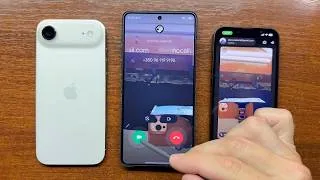 Thumbnail: Samsung S26 Ultra Google Meet Audio & Video Incoming Call to 2 Accounts from iPhone Air & iPhone 17e