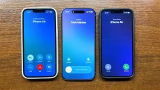 Thumbnail: iPhone 17e vs iPhone 16e in Cases WhatsApp Outgoing Call to iPhone Air Via Action Buttons(Shortcuts)