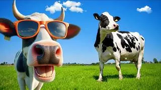 Thumbnail: Adorable Cows 🐄 are grazing in field 😍 | Cow Grazing & Cow Videos 2026 | Cow sound | Cow sound ASMR