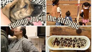 Thumbnail: Finding joy in the struggle/ We got a puppy / Rodeo / Weekend in the life