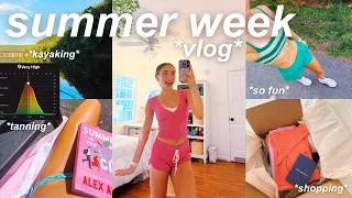 Thumbnail: summer week in my life vlog *kayaking, shopping, tanning, + more*