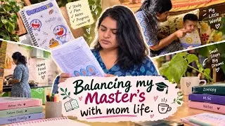 Thumbnail: Balancing my Master's with mom life ☘️🌸🧿||