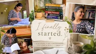 Thumbnail: I Was So Scared to Start.. But I Finally Did It |Balancing M.Sc, Motherhood & Everyday Life 