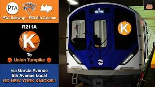 Thumbnail: PTA Subway | R211A "(K)nicks Special" Local Train Drive | Halson Terminal → Union Turnpike