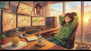 Thumbnail: Golden Hour Trading 🌅 Deep Focus Ambient Music